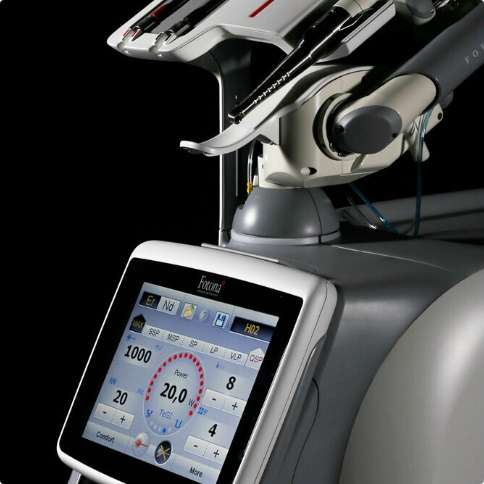 Small screen on dental technology showing numbers and charts