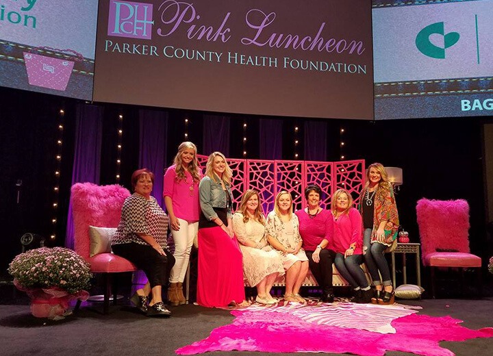 Weatherford dental team at Parker County Health Foundation Pink Luncheon