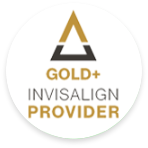 Gold Plus Invisalign® Provider badge