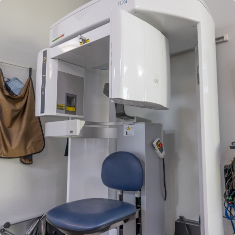 C T cone beam scanner in Weatherford dental office