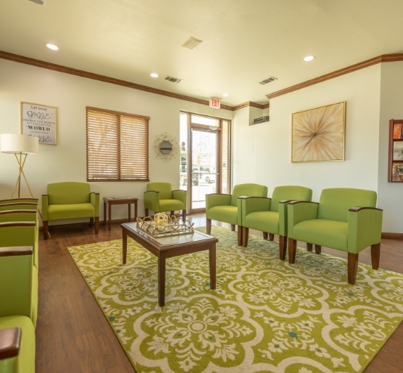 dental office lobby in Weatherford