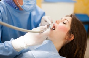 woman receives sedation dentistry aledo trusts