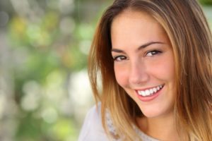 Woman with beautiful smile